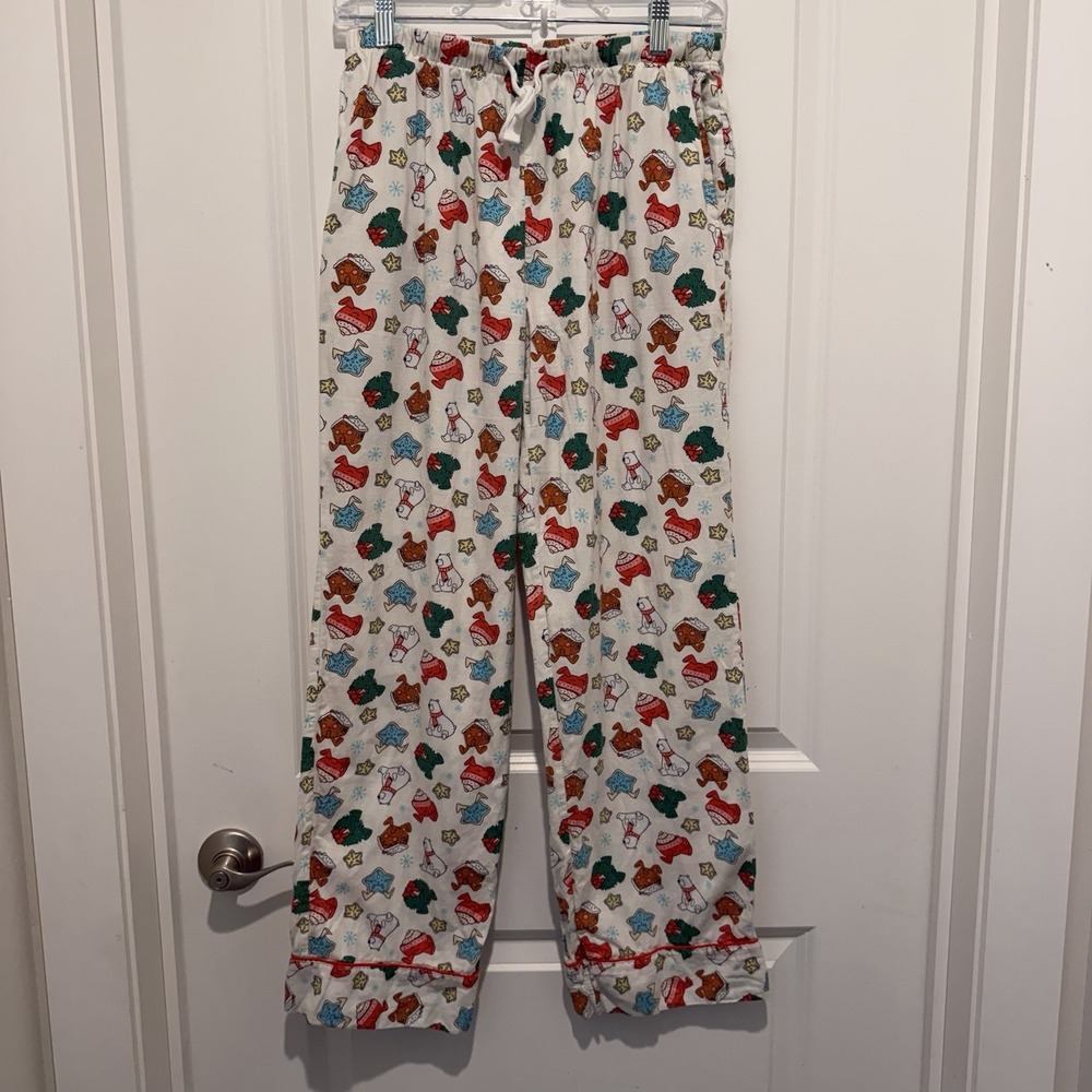 Wondershop Women's S 2-pc Set Pajama Set Pant Star Cocoa Bear Wreath‎ Winter - Picture 7 of 11